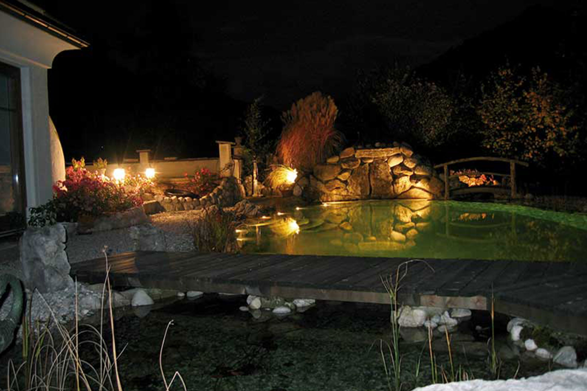 Beleuchtung für Naturpool und Schwimmteich in OÖ/Salzurg: Sailer's